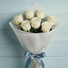 Букет 7 Белых роз Эдлесс Лав #REPLACE_PRED# Волхове