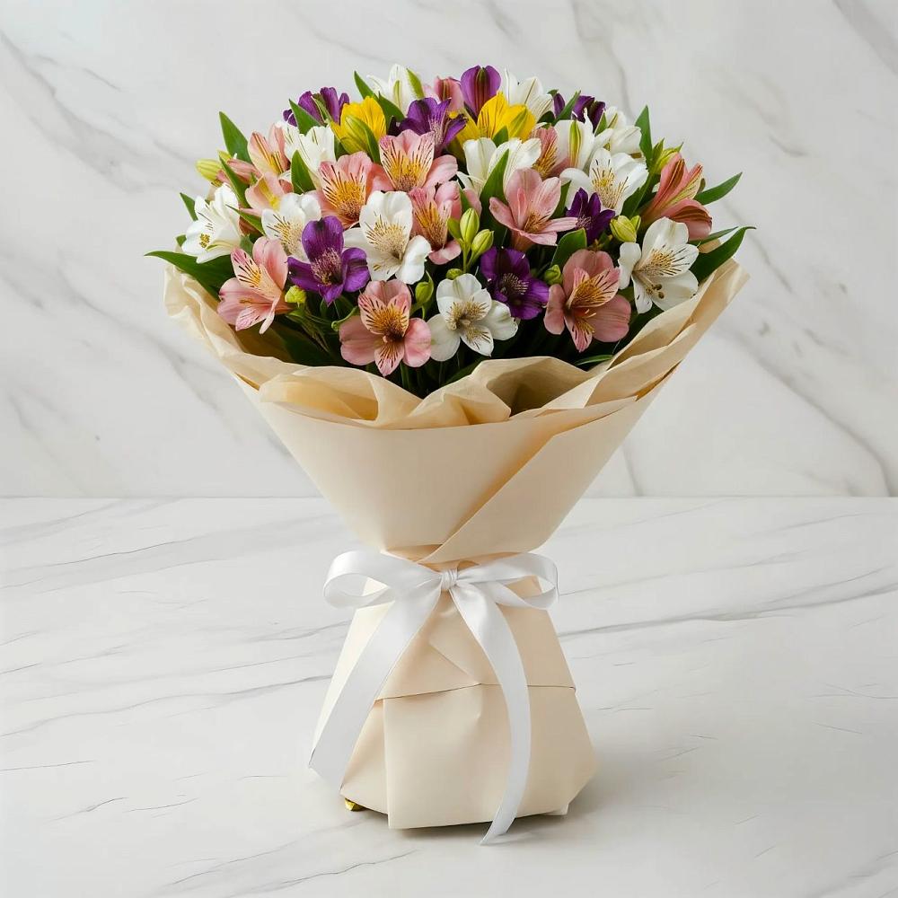 Букет цветов из: Альстромерии в Волхове