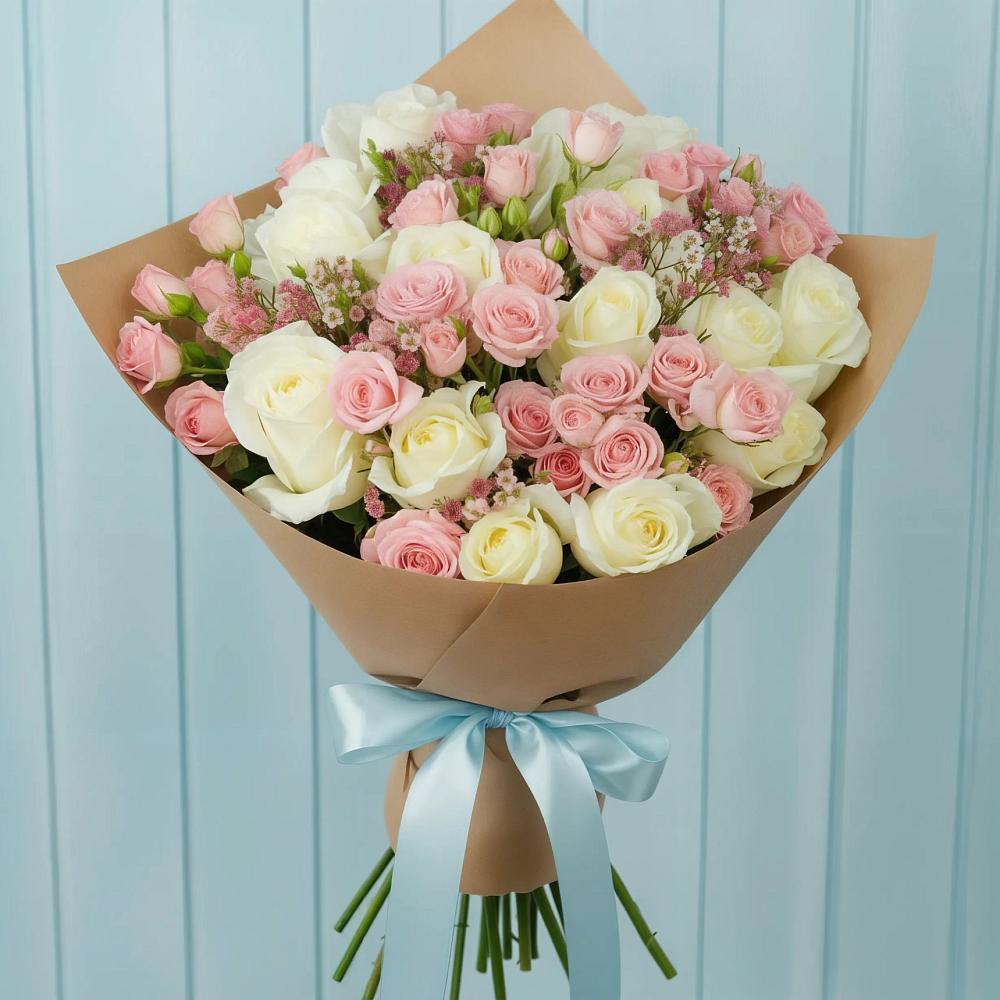 Букет цветов из: Розы в Волхове