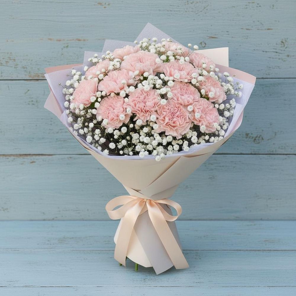 Букет цветов из: Гвоздики в Волхове