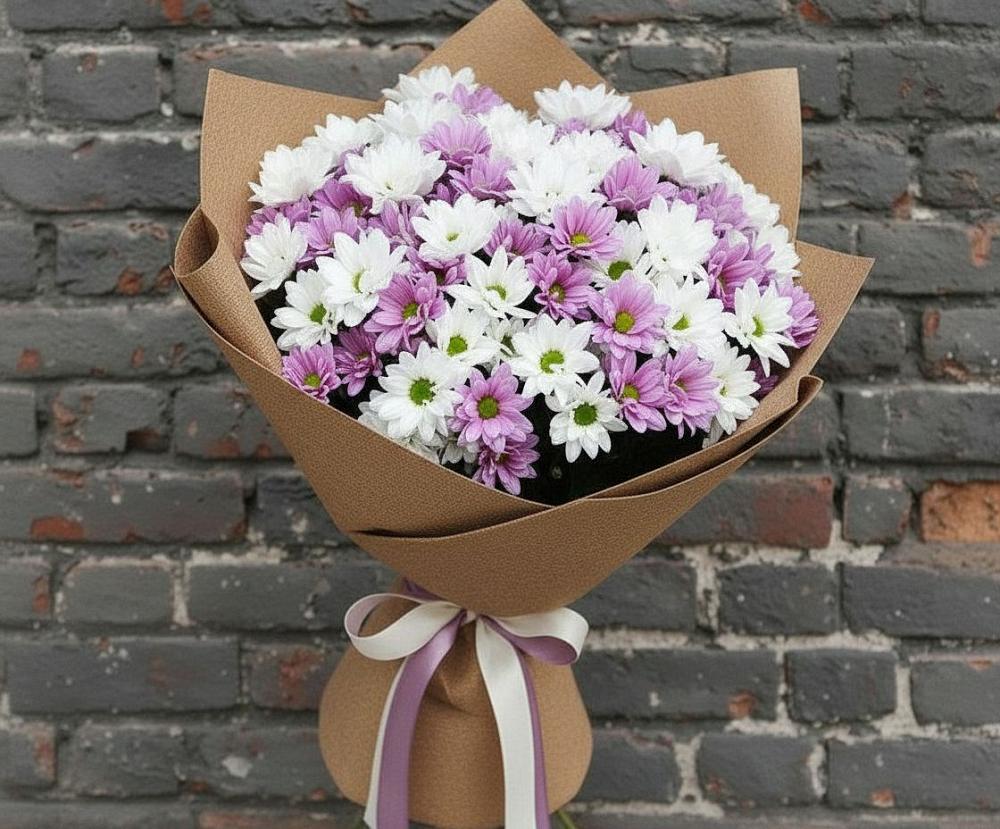 Букет цветов из: Хризантемы в Волхове