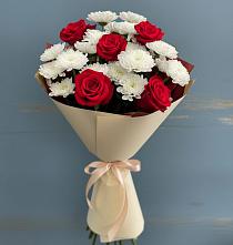 Букет цветов из:  Розы и Хризантемы в Волхове