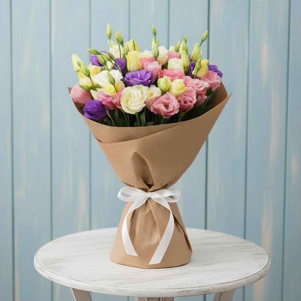 Букет цветов из: Лизиантусы в Волхове