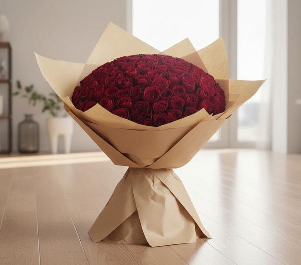 Букет 101 Красная роза в Волхове