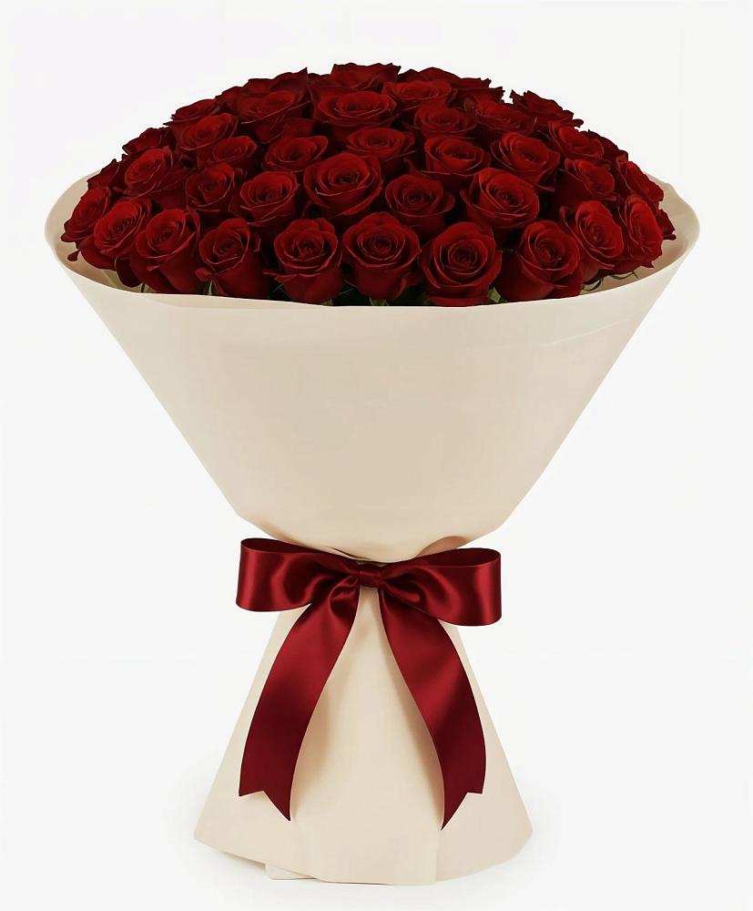 Букет 101 Бордовая роза Блэк Бакарра в Волхове