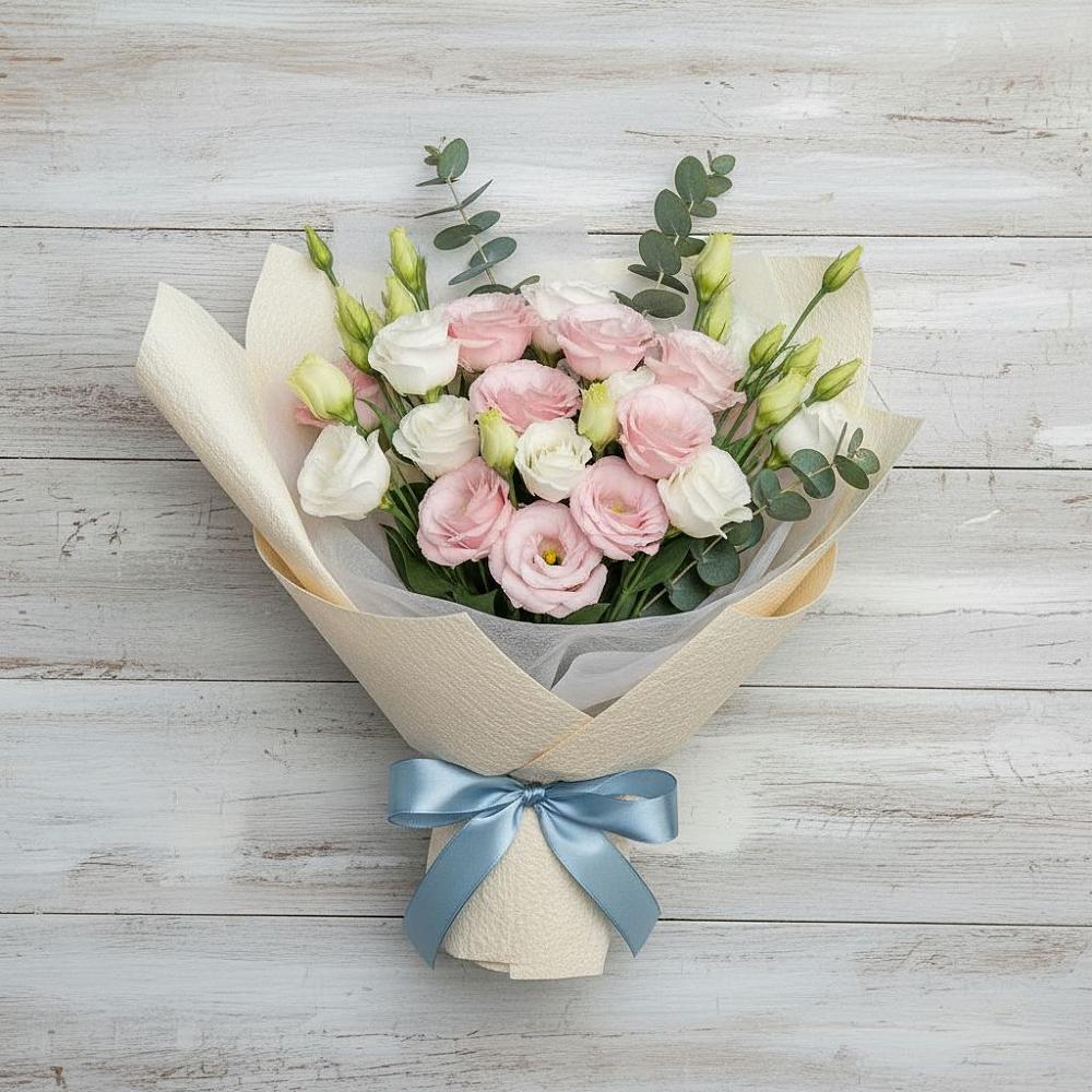 Букет цветов из: Лизиантусы в Волхове